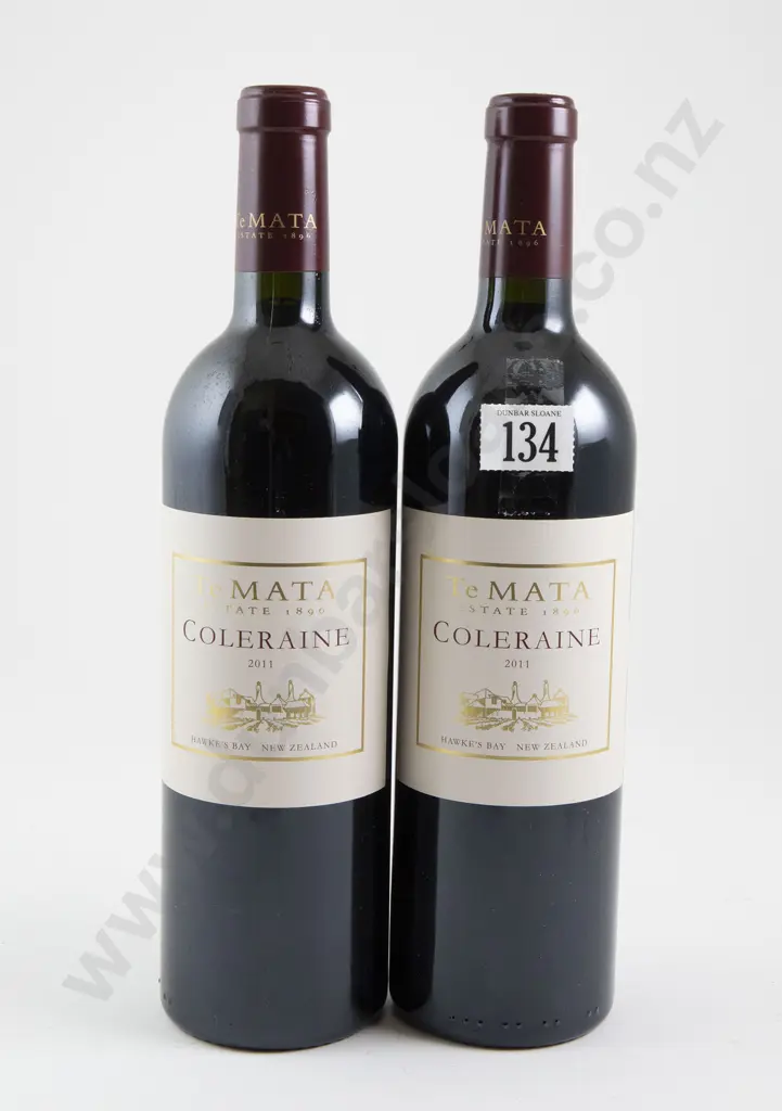 2 bottles Te Mata Estate Coleraine 2010 Image 1++