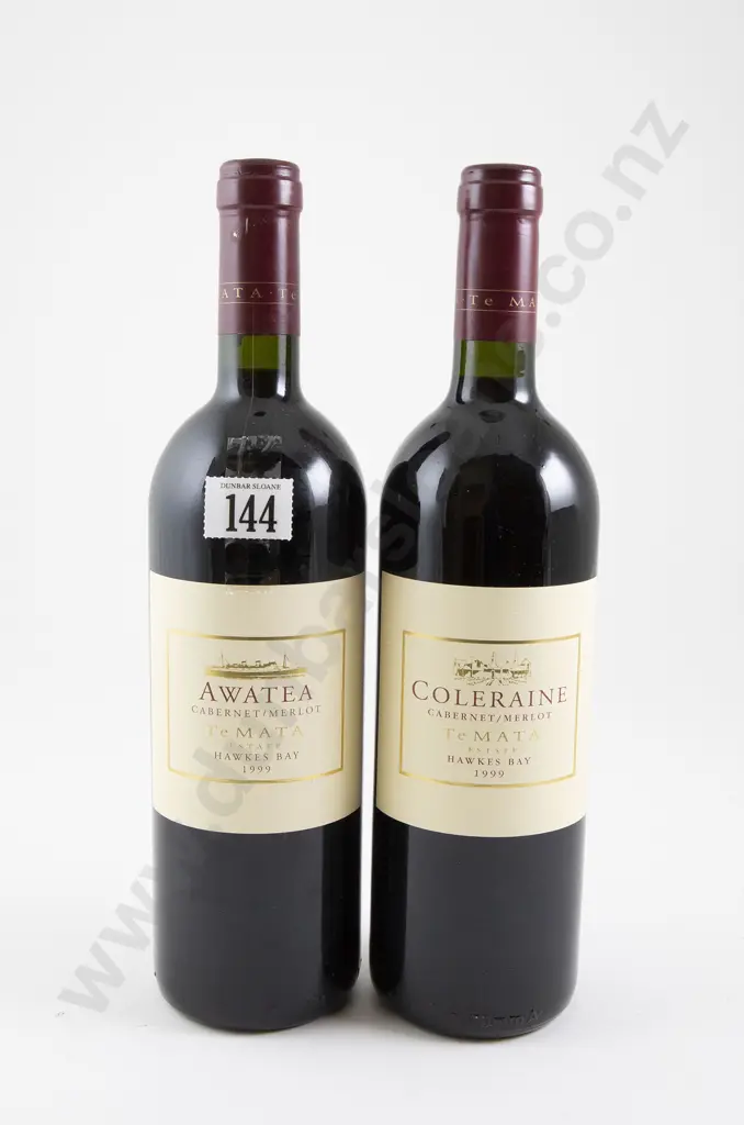 2 bottles Te Mata Estate Awatea Cabernet/Merlot 1999 Image 1++