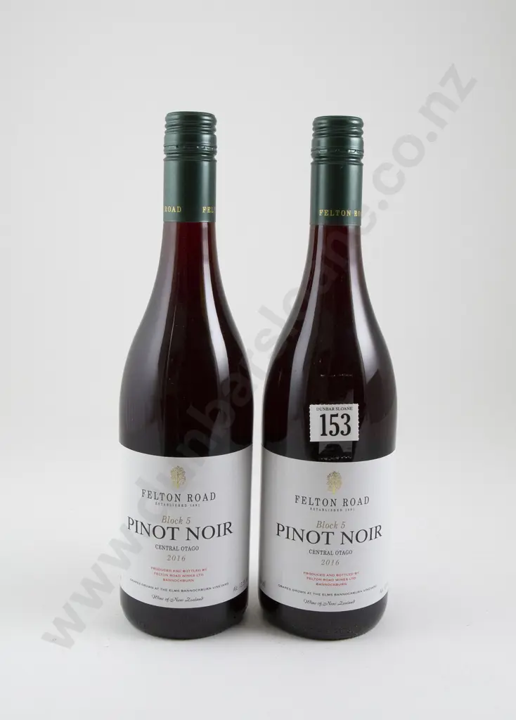2 bottles Felton Road Block 5 Central Otago Pinot Noir 2016 Image 1++