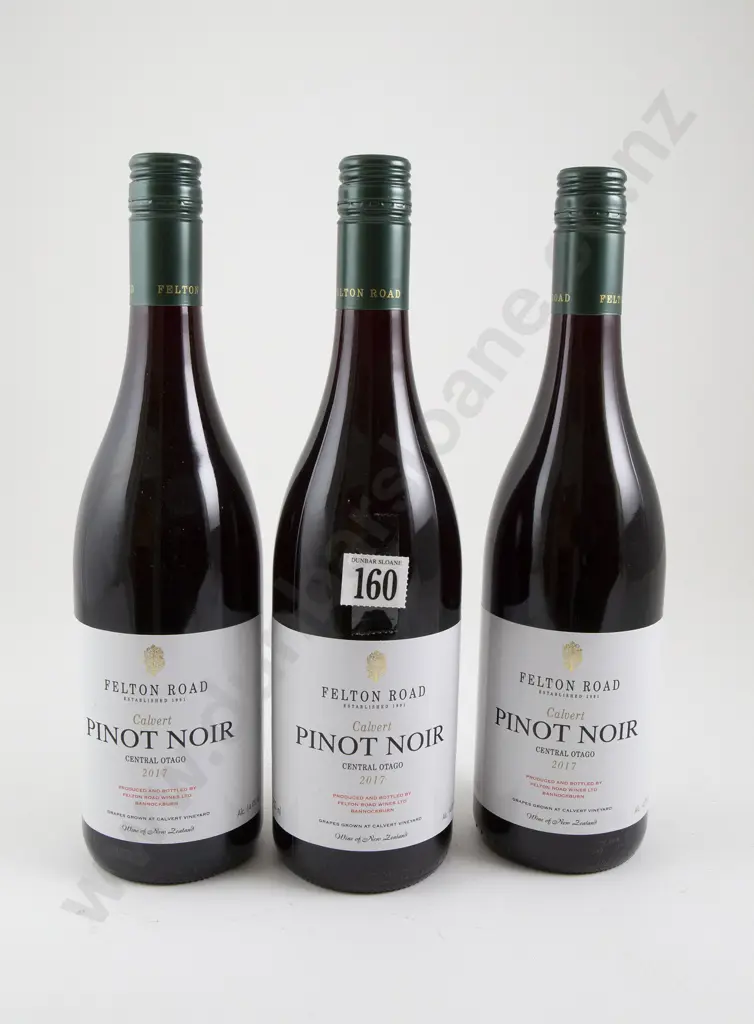 3 bottles Felton Road Calvert Central Otago Pinot Noir 2017 Image 1++