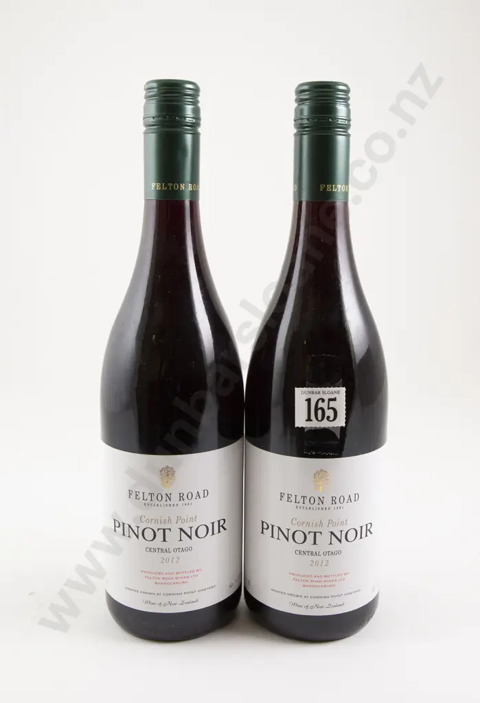 2 bottles Felton Road Cornish Point Central Otago Pinot Noir 2012 Image 1++