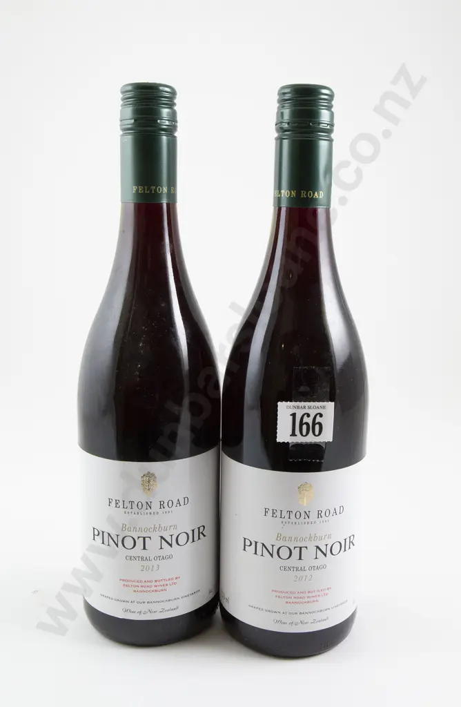 2 bottles Felton Road Bannockburn Central Otago Pinot Noir 2012 Image 1++