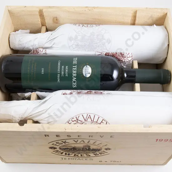 6 bottles Esk Valley "The Terraces" Merlot/Malbec/Cab Franc 1995