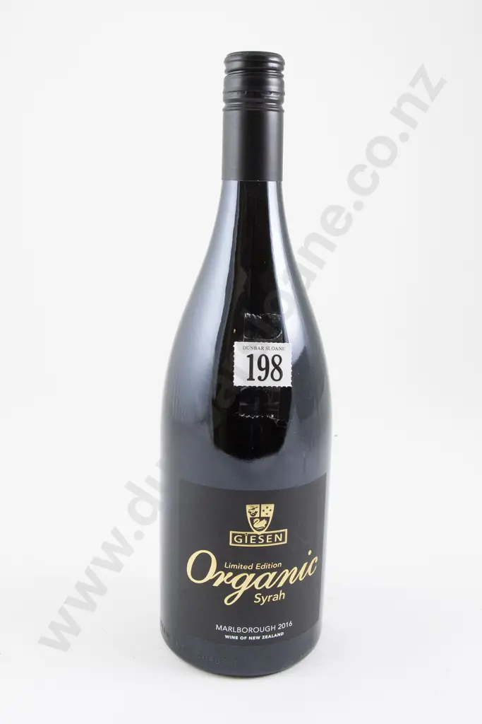 1 bottle Giesen "Limited Edition" release Marlborough Organic Syrah 2016 Image 1++