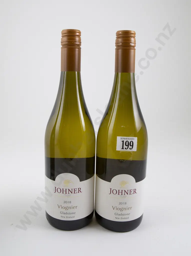 2 bottles Johner Estate Viognier Gladstone Wairarapa 2018 Image 1++