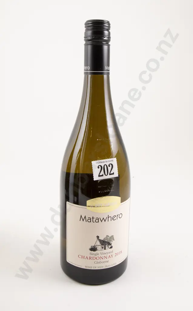 1 bottle Matawhero Single Vineyard Dry Farmed Gisborne Chardonnay 2018 Image 1++