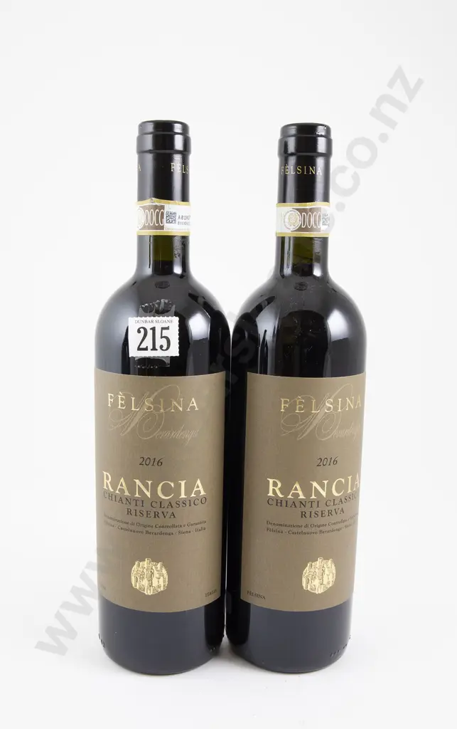 2 bottles Felsina "Rancia" Chianti Classico Reserva 2016 Image 1++