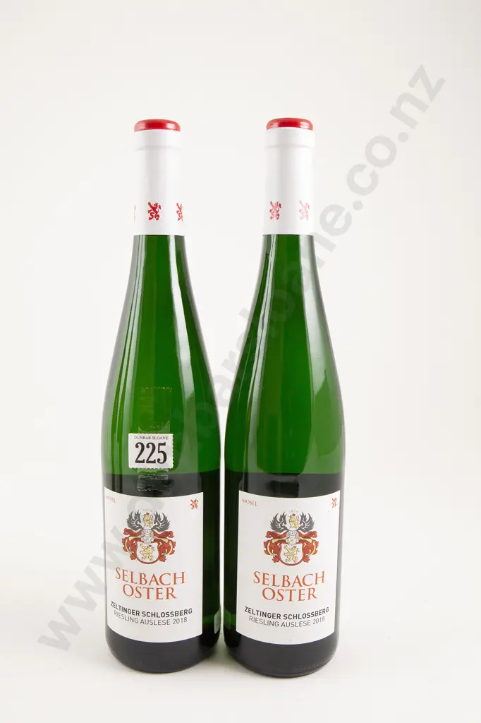 2 bottles Selbach Oster Zetinger Schlossberg Riesling Auslese 2018 Image 1++