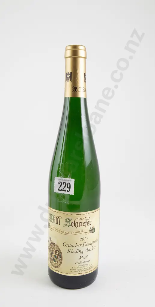 1 bottle Willi Schaefer Graacher Domprobst Riesling Auslese Gold Cap 2015 Image 1++