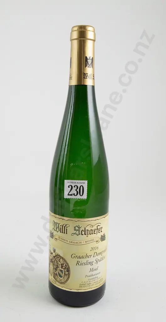 1 bottle Willi Schaefer Graacher Domprobst Riesling Spatlese Gold Cap 2016 Image 1++