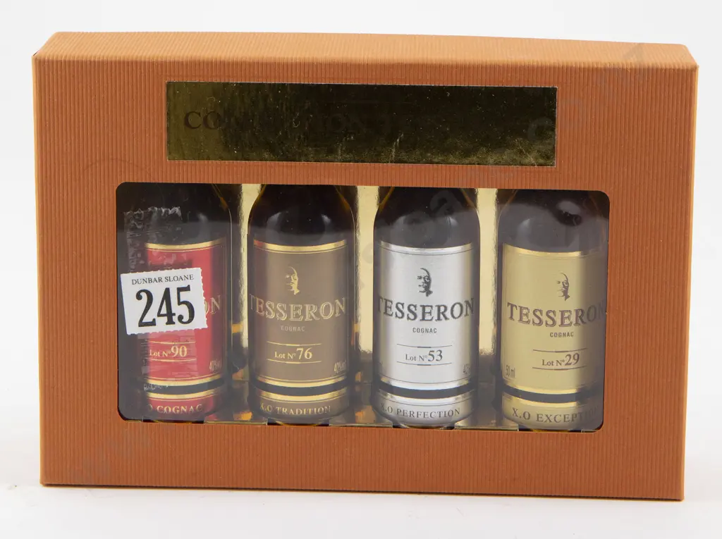1 Collectors Gift Pack of Very Limited Release Cognac Tesseron "XO" Collection Cognacs Image 1++