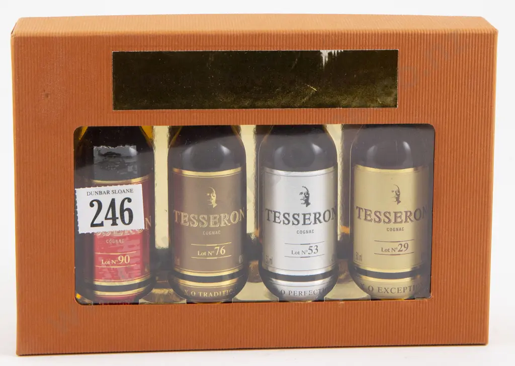1 Collectors Gift Pack of Very Limited Release Cognac Tesseron "XO" Collection Cognacs Image 1++
