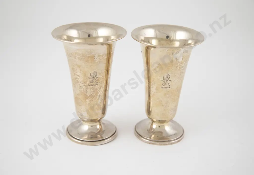 Pair Geo V S/S Beaker Vases Image 1++