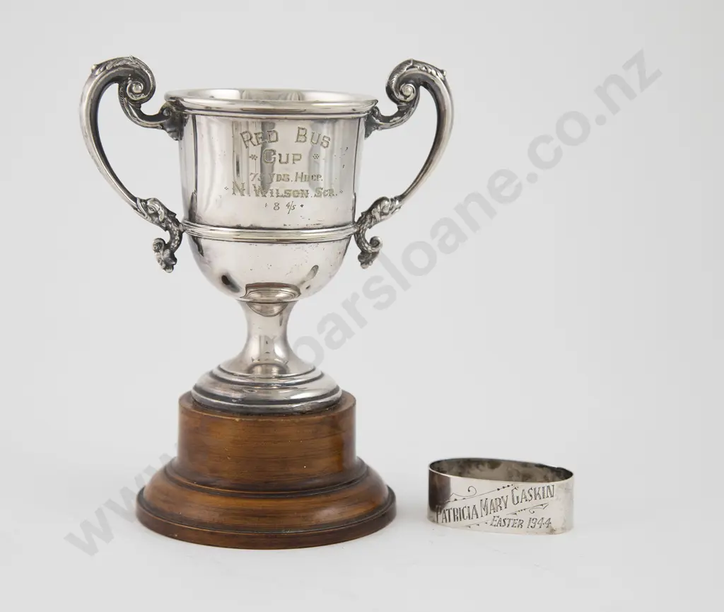 Small S/P Prize Cup & Oval Napkin Ring Image 1++