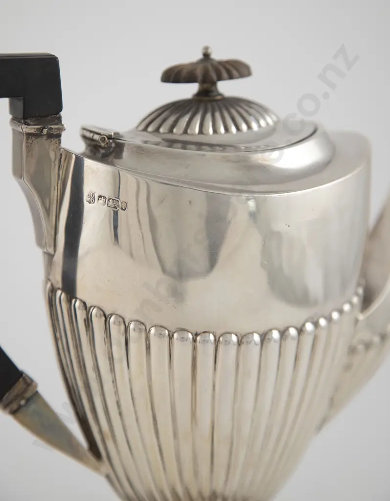 Edw VII S/S Coffee Pot Image 1++