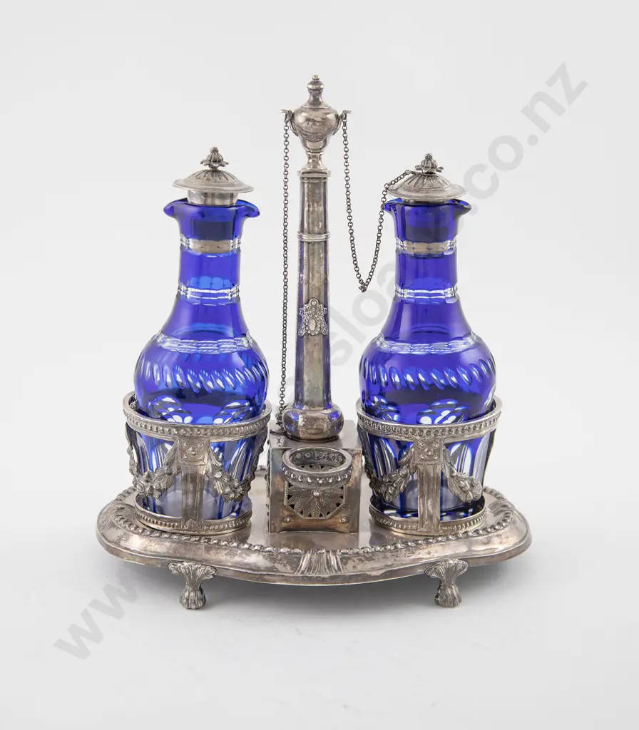 Late C19th European Silver Decanter Set Image 1++