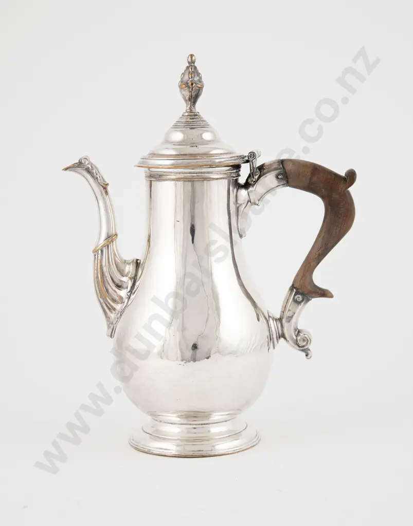 C19th Sheffield Plate Coffee Pot Image 1++