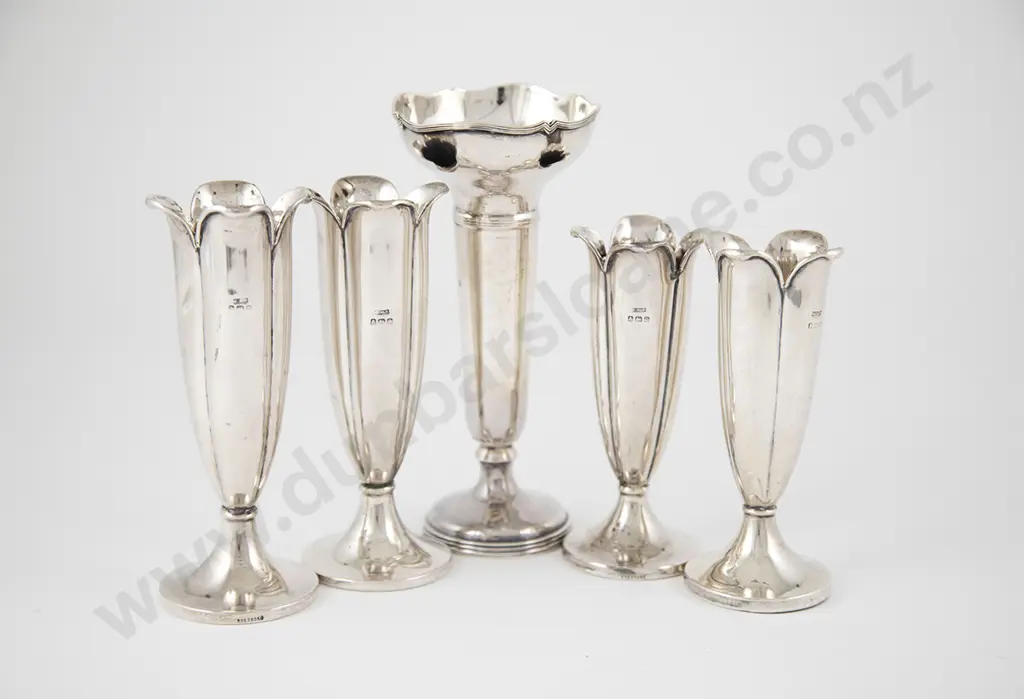 Two Pair Geo V S/S Specimen Vases Image 1++