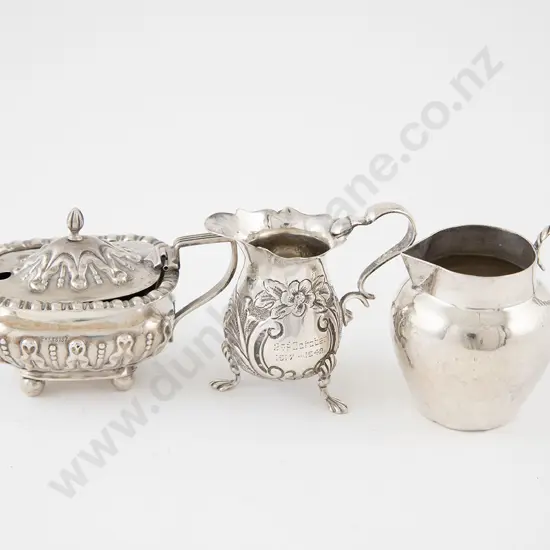 Small Edw VII S/S Cream Jug