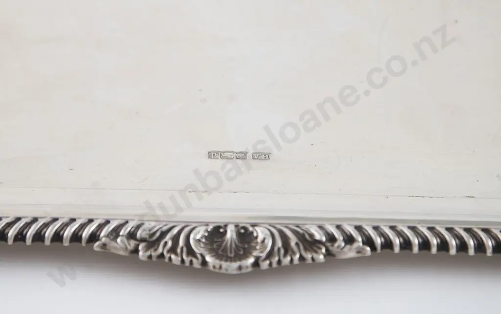 Geo V S/S Two Handled Oblong Banquet Drinks Tray Image 1++