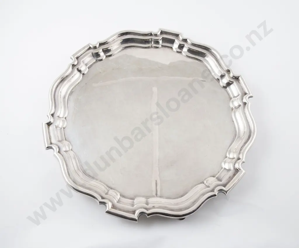 Geo III Style S/P Salver by Mappin & Webb Image 1++