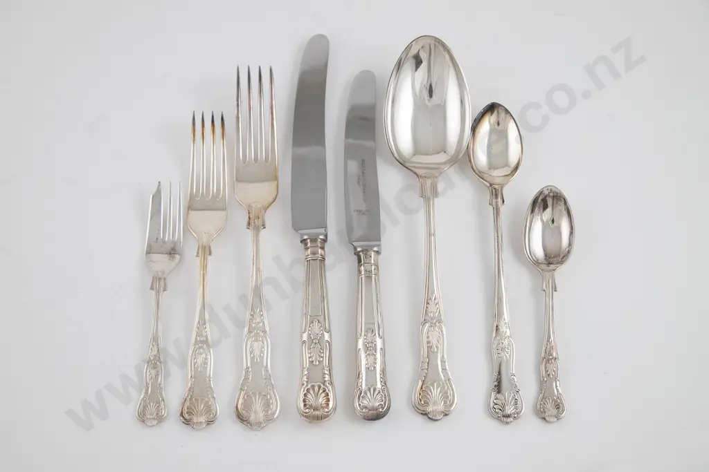 Extensive 140 Piece S/P Kings Pattern Cutlery Suite Image 1++