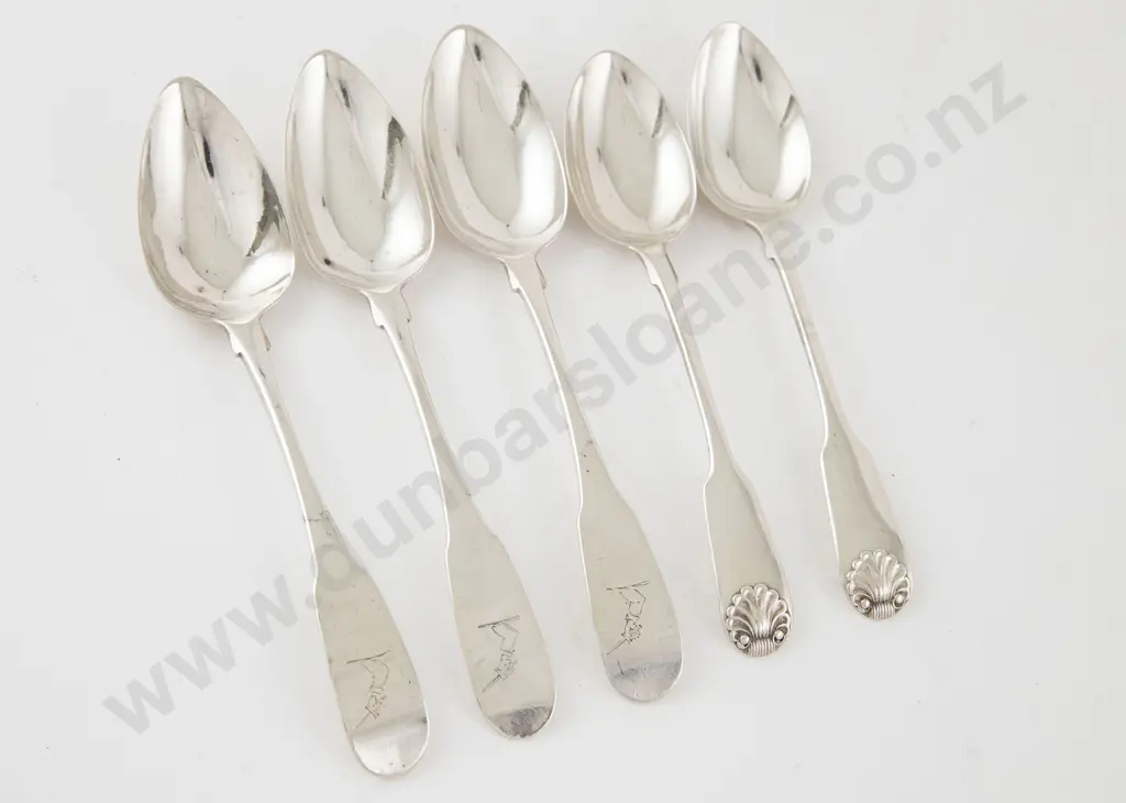 Three Geo V Irish S/S Teaspoons Image 1++
