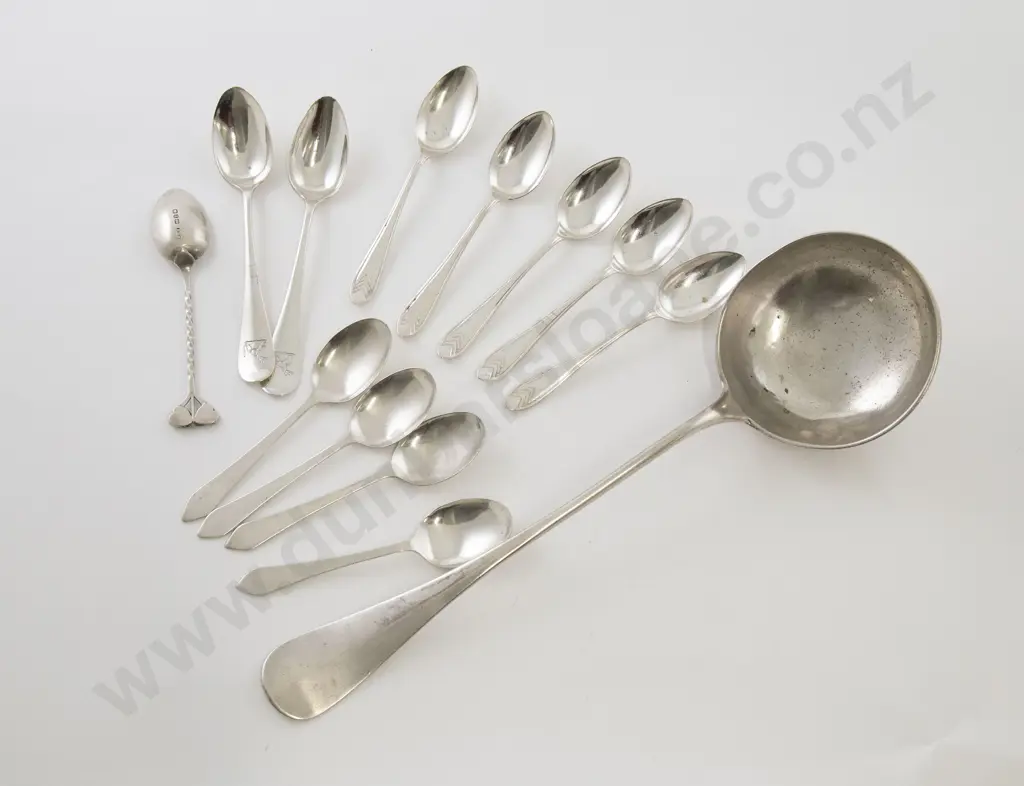 .800 Silver Soup Ladle Image 1++