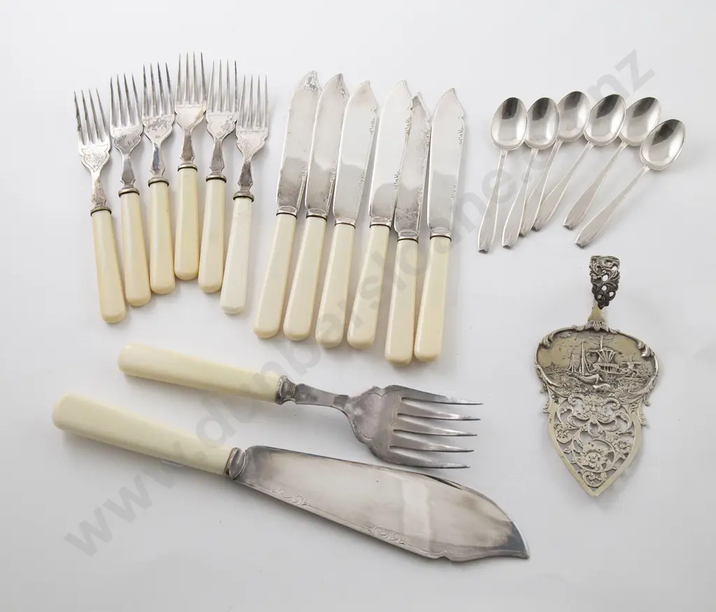 Set Six Geo VI S/S Coffee Spoons Image 1++