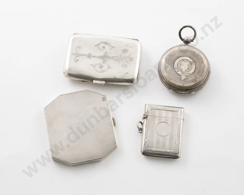 S/S Engine Turned Octagonal Compact Image 1++