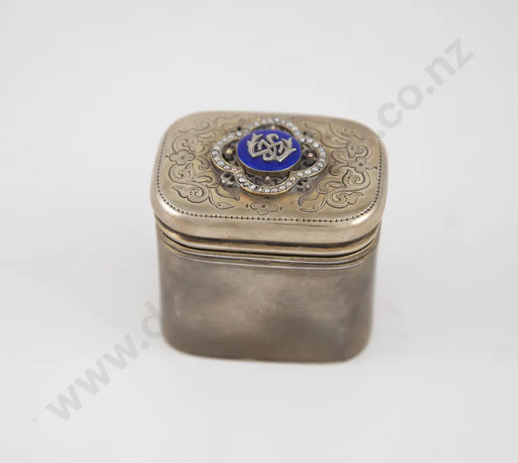 Vict S/S Gilt Vesta Box Image 1++