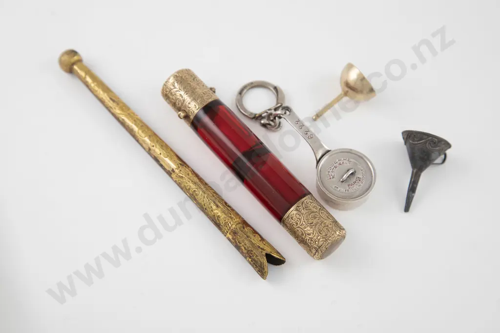Victorian Ruby Glass Double ended Scent Flask Image 1++