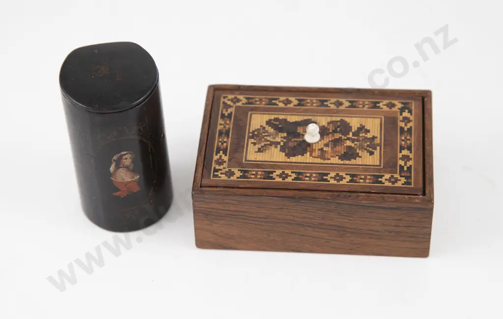 Tunbridgeware Oblong Trinket Box Image 1++