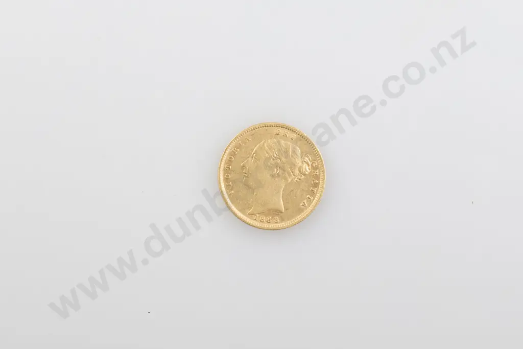 1883 Gold Half Sovereign Image 1++