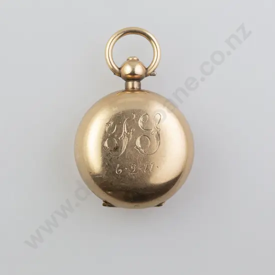 Gold Plated Circular Sovereign Holder