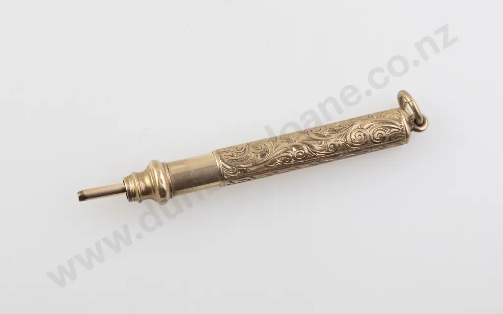 9ct All Engraved Propelling Pencil Image 1++