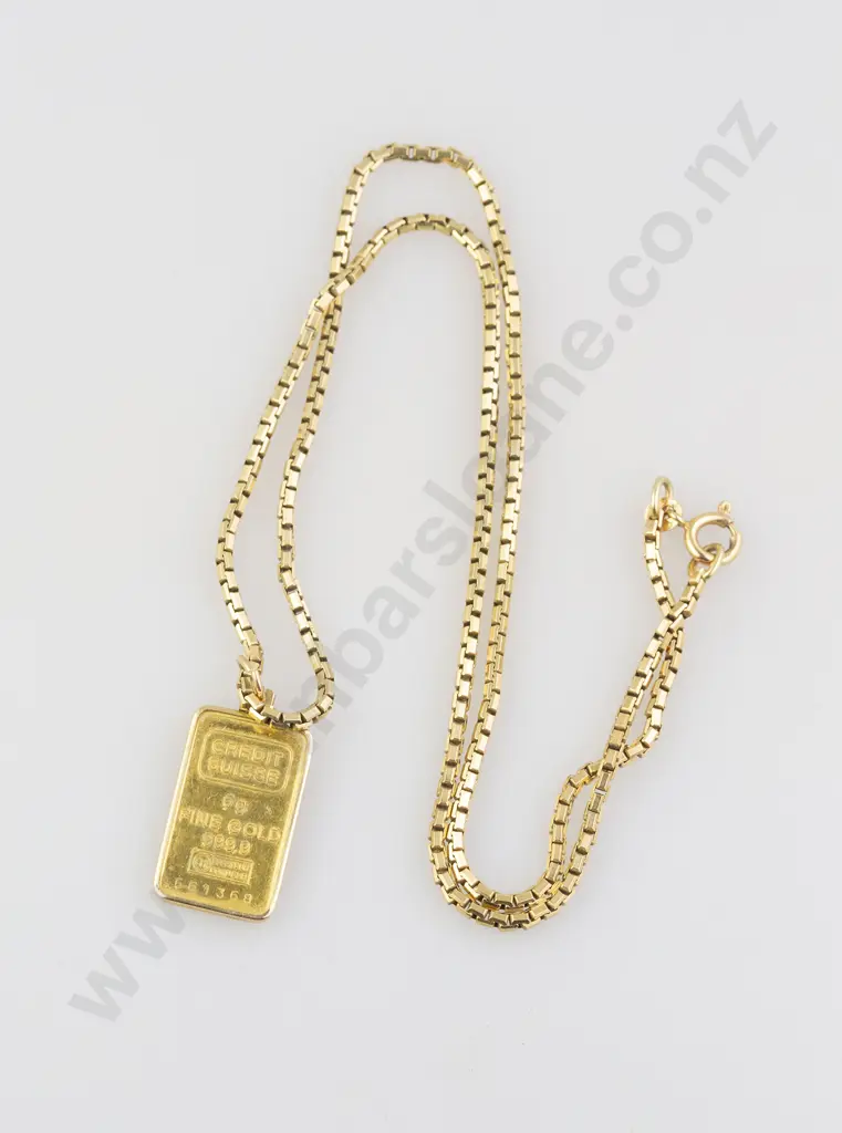 Credit Suisse 5gm Fine Gold 999.9 Pendant Image 1++