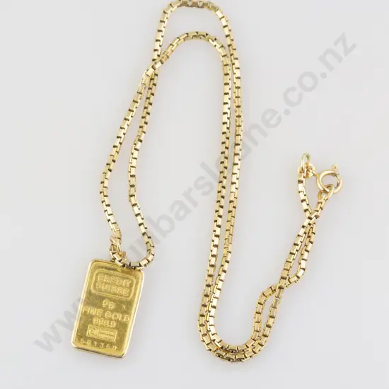 Credit Suisse 5gm Fine Gold 999.9 Pendant