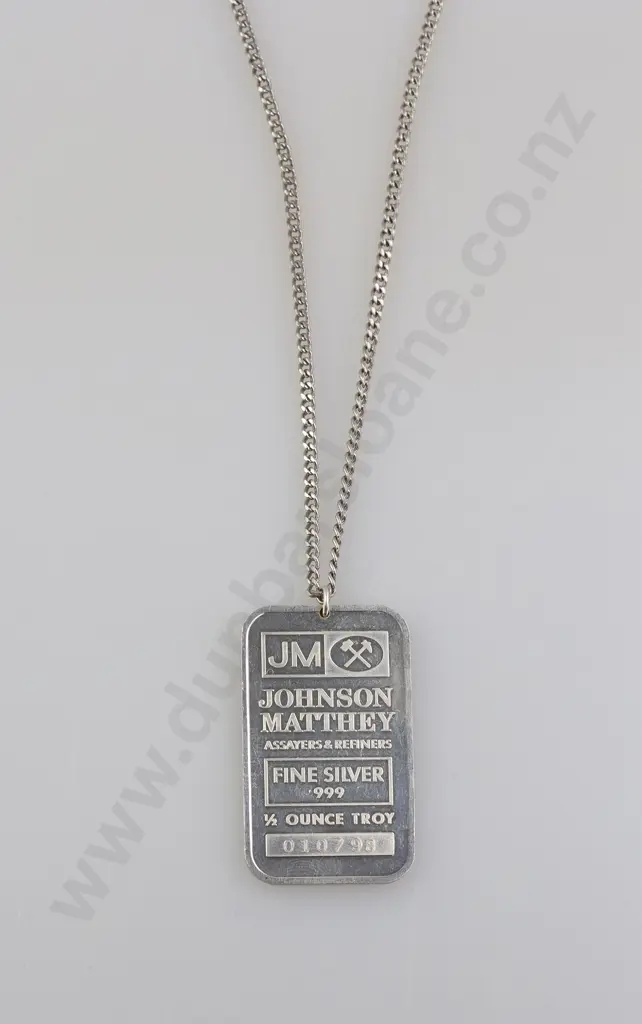 Fine Silver .999 1/2 Ounce Troy Pendant Image 1++