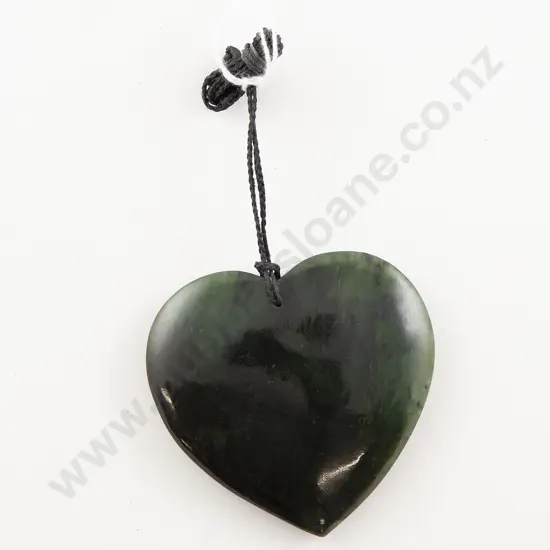 Greenstone Large Heart Pendant