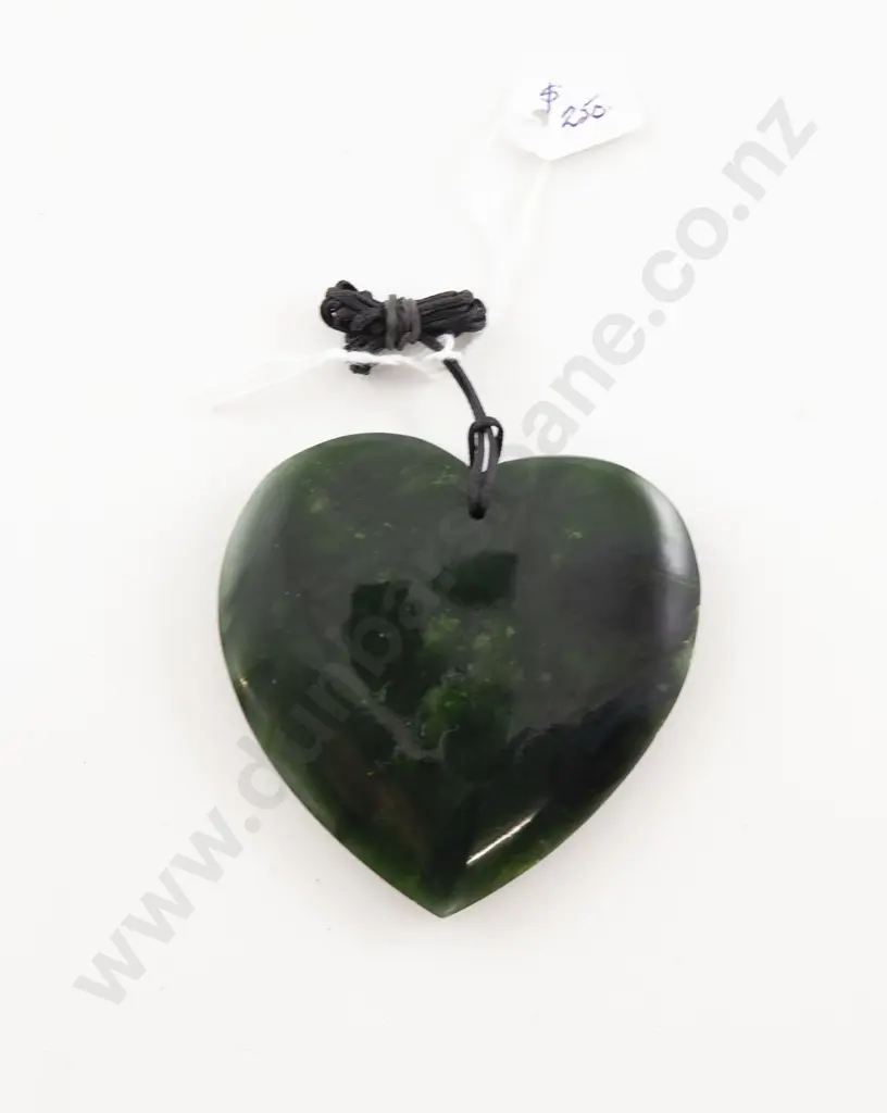 Greenstone Large Heart Pendant Image 1++
