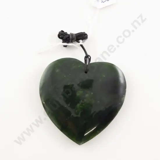 Greenstone Large Heart Pendant