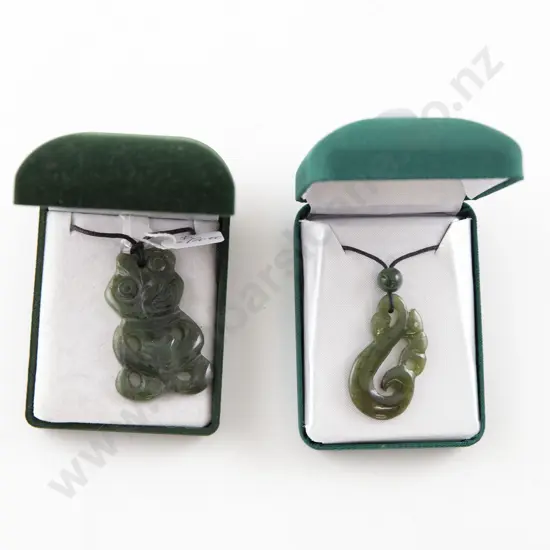 Greenstone Tiki Pendant