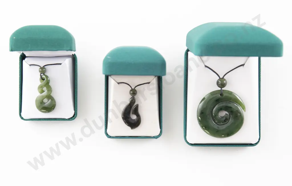 Three Greenstone Pendants Image 1++