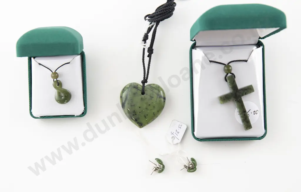 Greenstone Cross Pendant Image 1++