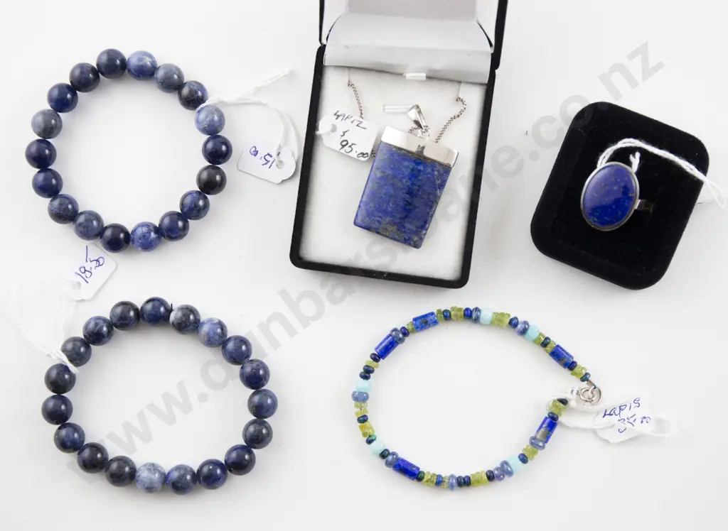 S/S Mounted Lapis Lazuli Ring Image 1++