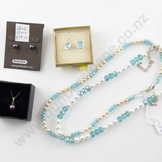 Pair S/S Topaz Earrings