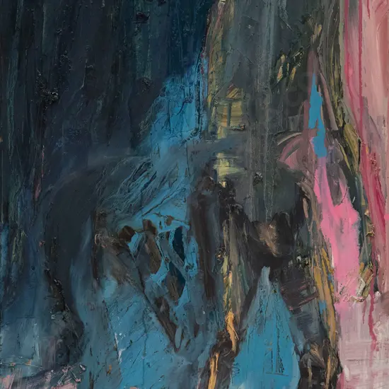 Euan Macleod - Pink Painting (with Dog)