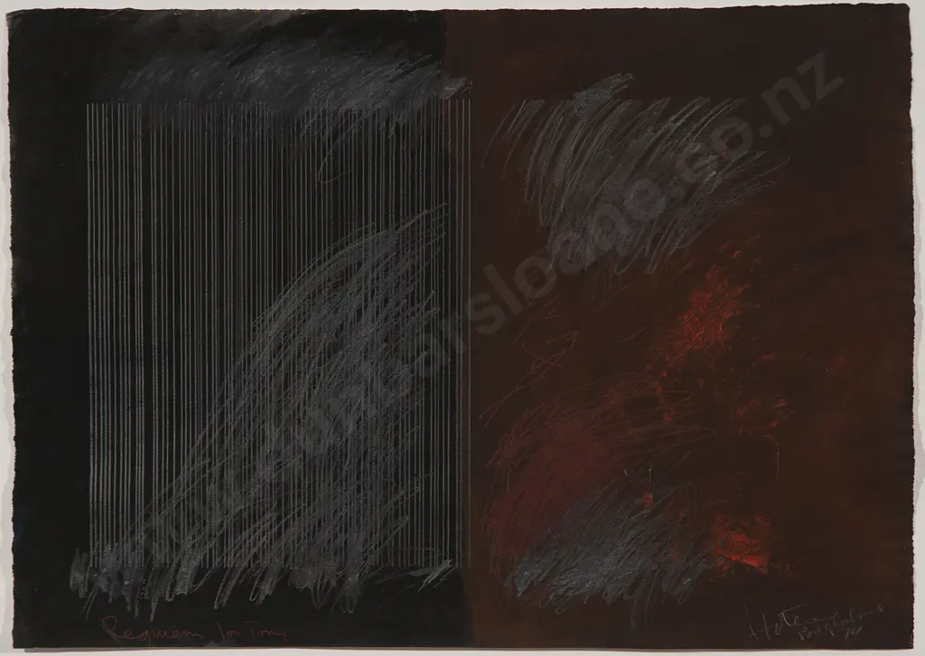 Ralph Hotere -  Requiem for Tony Watson Image 1++