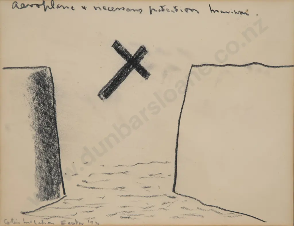 Colin McCahon - Aeroplane and necessary protection Image 1++